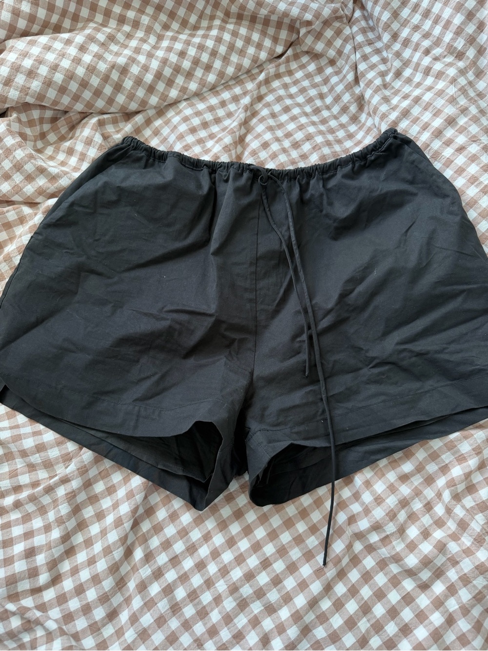 Dissh poplin Black Women's Drawstring Shorts